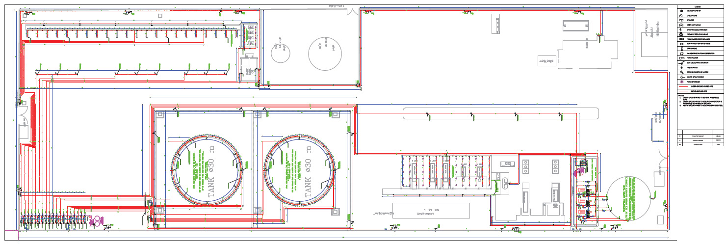 Design of ILBPP system with pipe work and control valves